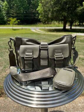 Olive Green Tactical Crossbody Bag - Men